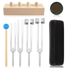mllusxg 128Hz tuning fork with activator for chakra balance and calm sessions