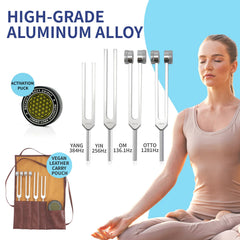 mllusxg tuning forks 256Hz set enhances focus during yoga