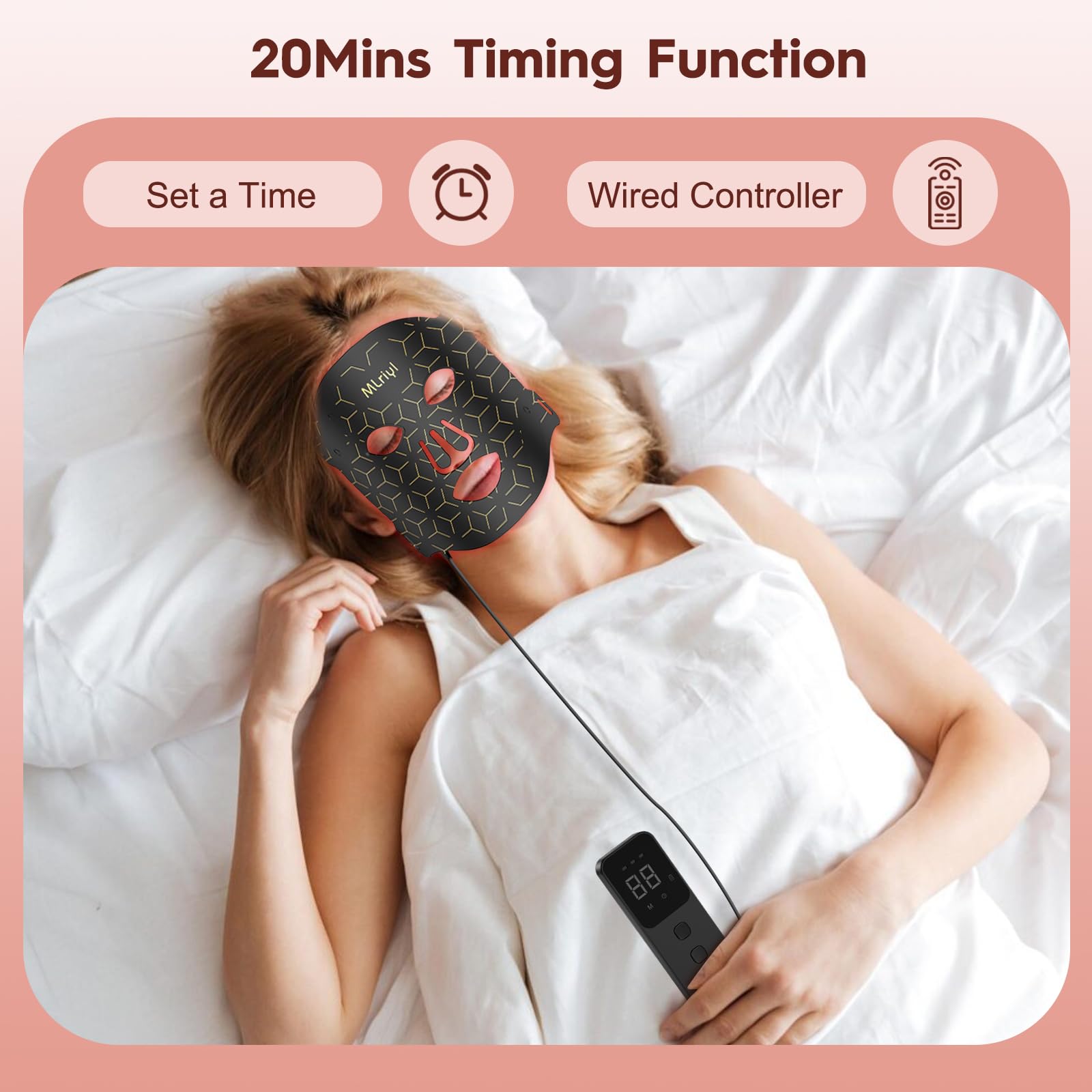 MLriyl soft silicone mask for gentle skin contact
