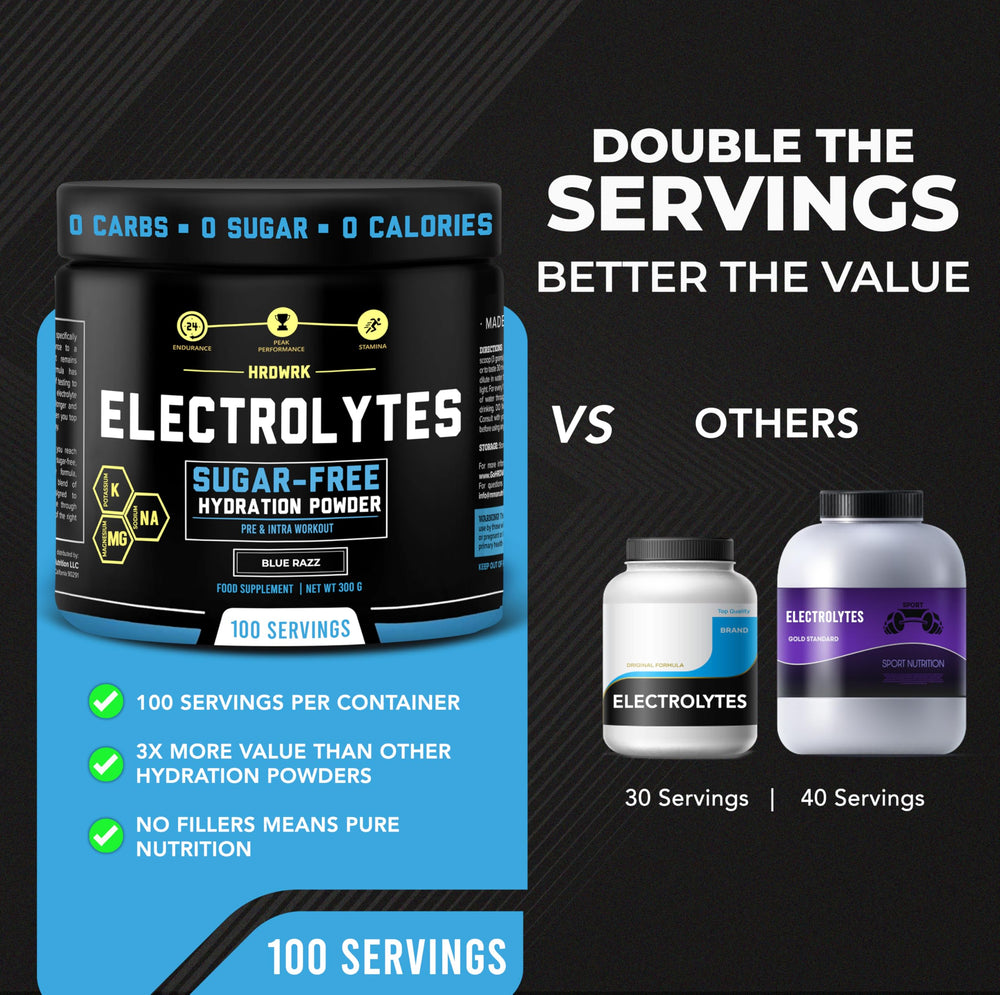 MMA Nutrition HRDWRK electrolytes powder scoop for precise serving sizes.