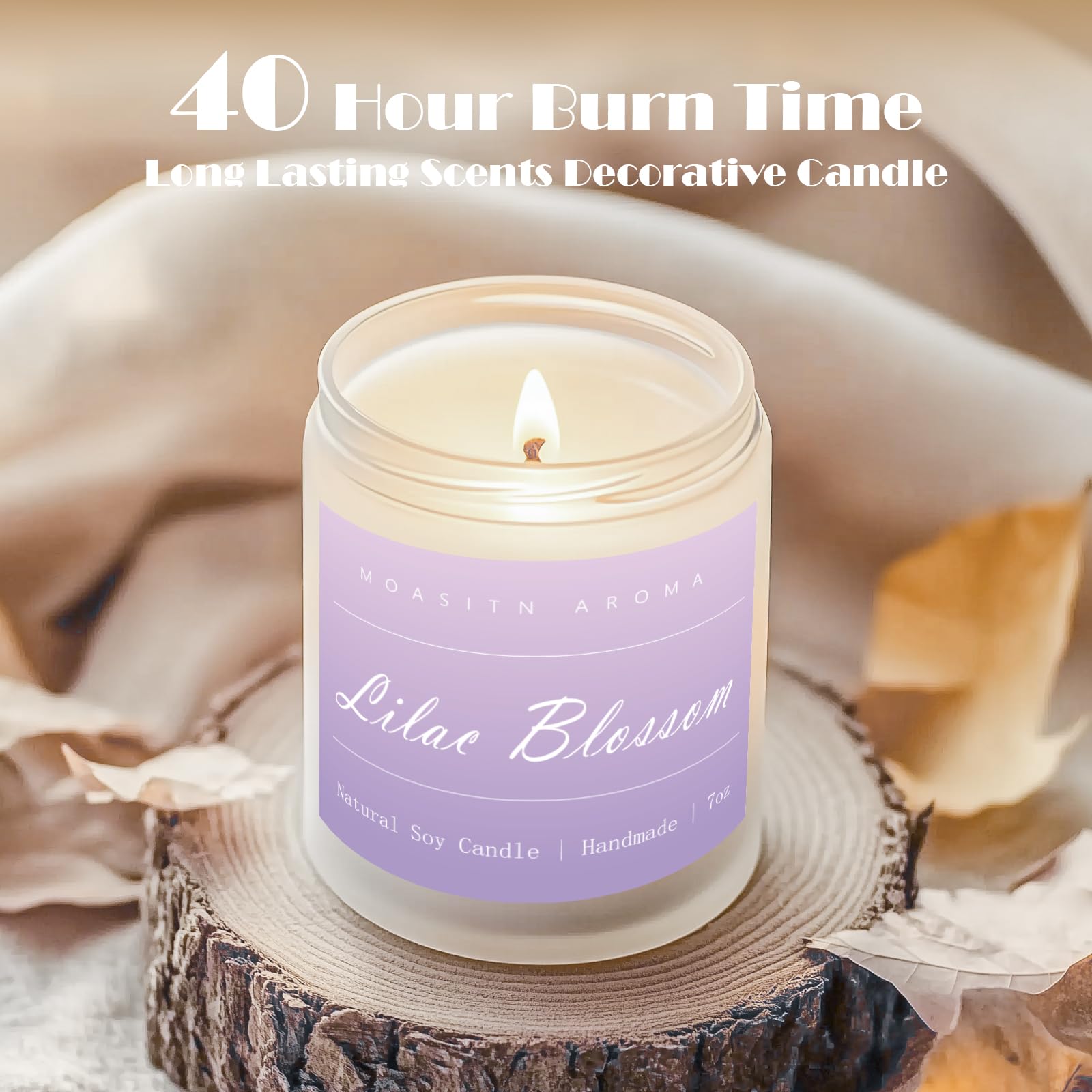 Frosted white MOASITN jar packaged as an elegant gift.
