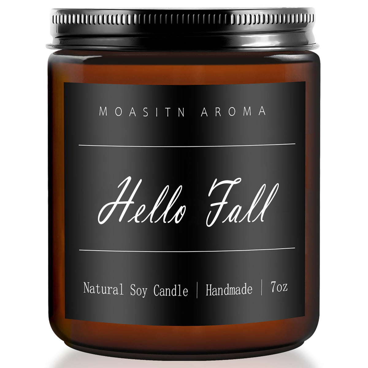 MOASITN Hello Fall candle jar for cozy autumn ambiance