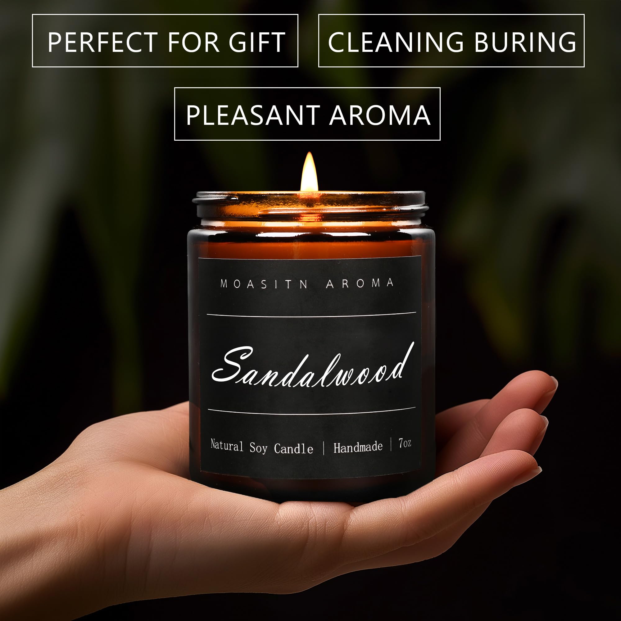 MOASITN natural soy wax and essential oils for a clean burn