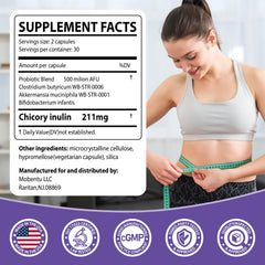 Mobentu GLP-1 Probiotic capsules closeup shows durable capsules and daily support