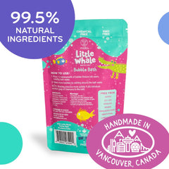 Child-friendly foam from MÖBI Little Whale bubble bath for soft skin