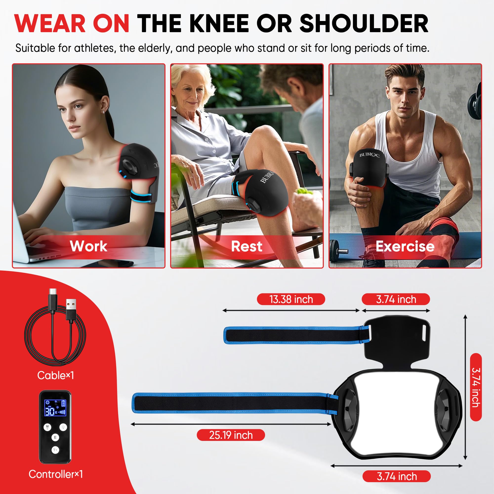MOCKPOSE rechargeable massager with portable power on the go