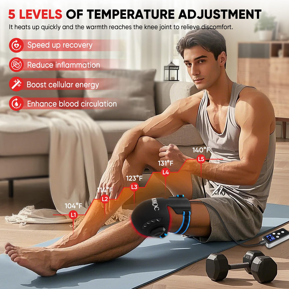 MOCKPOSE waterproof fabric knee brace staying secure during activity