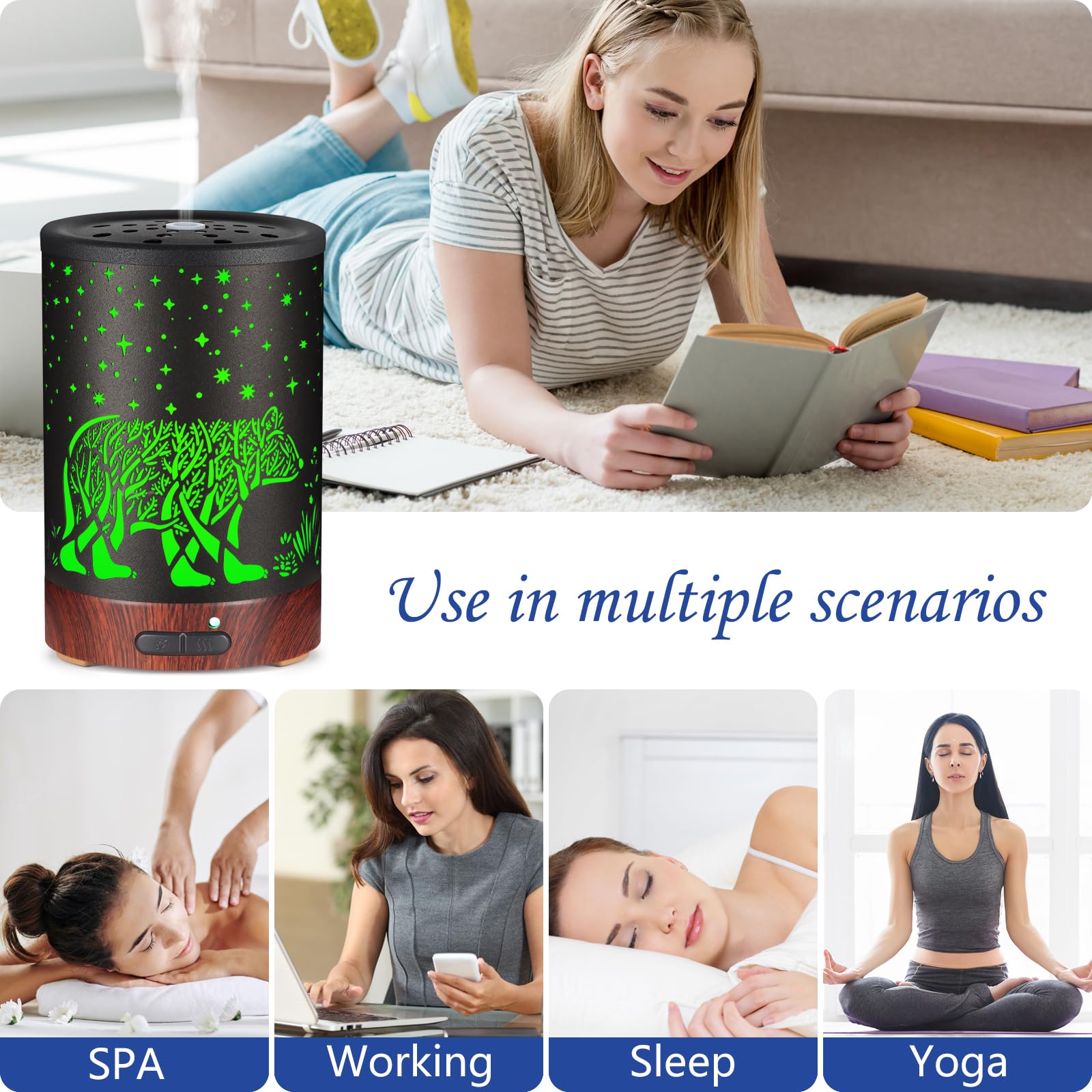 Mocosa metal decorative diffuser adds style to any room while diffusing aroma.