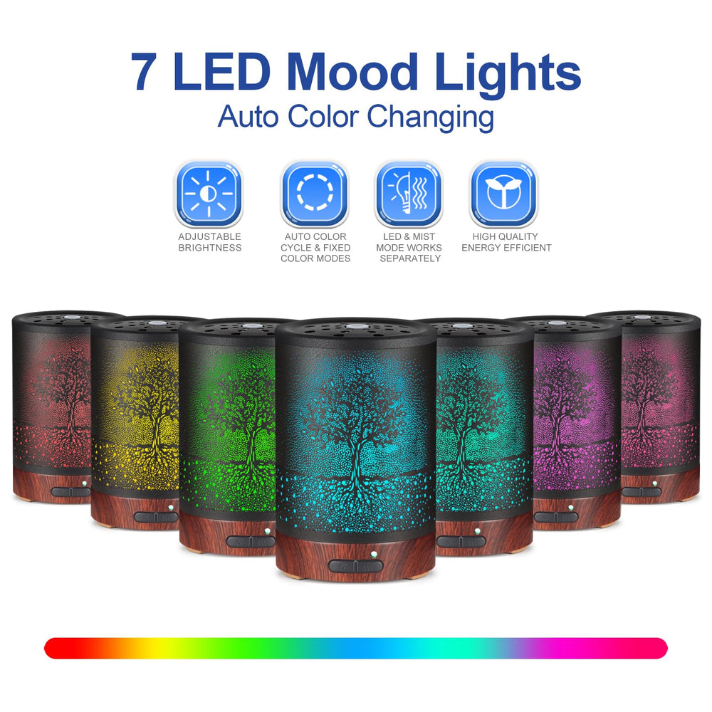 Mocosa diffuser with soft LED lights for ambient mood lighting.