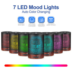 Mocosa diffuser with soft LED lights for ambient mood lighting.