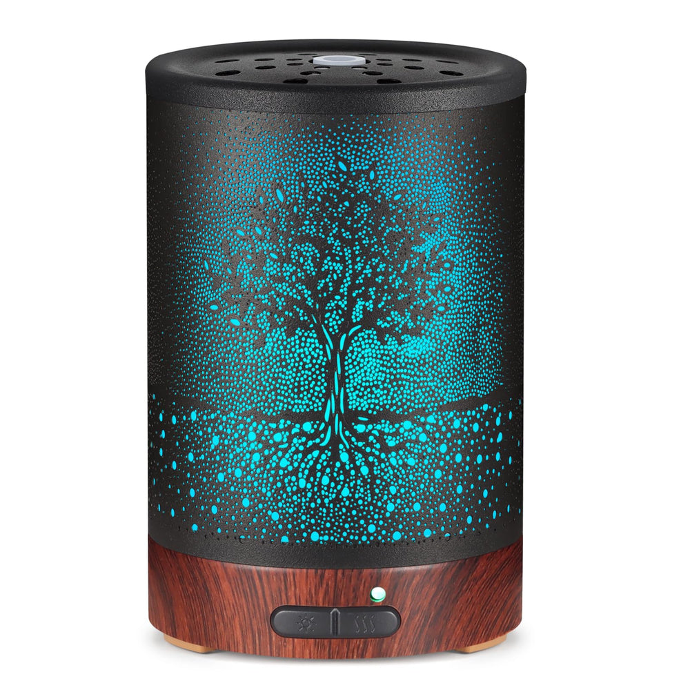 Mocosa essential oil diffuser with metal base for calm spaces.
