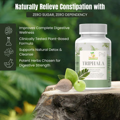 Modern Ayurvedic Centre Triphala capsules amla close-up highlights immune-supporting vitamin C.