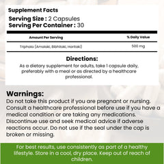 Modern Ayurvedic Centre Triphala capsules haritaki-bibhitaki powders close-up for digestive wellness.