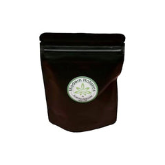 Modern Holistics tamper-evident aluminum container keeps product secure.