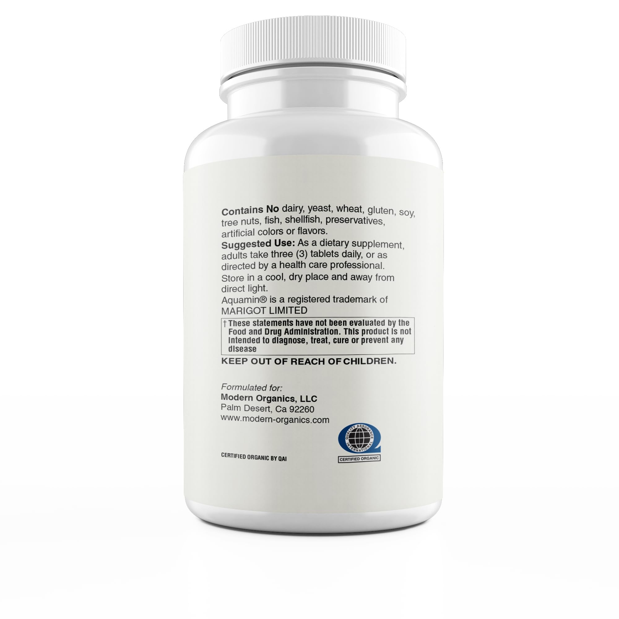Modern Organics Plant Calcium bottle pour shows easy daily intake for bone health.