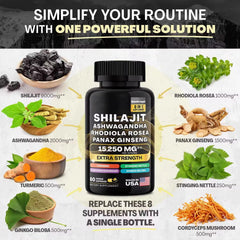 ModernMedina shilajit bottle highlighting premium extract for sustained stamina.