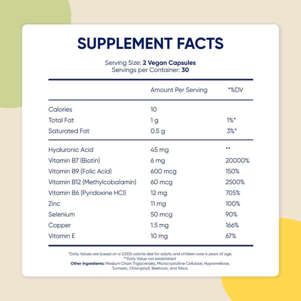 Moerie biotin-minerals capsules close-up for hair health support.