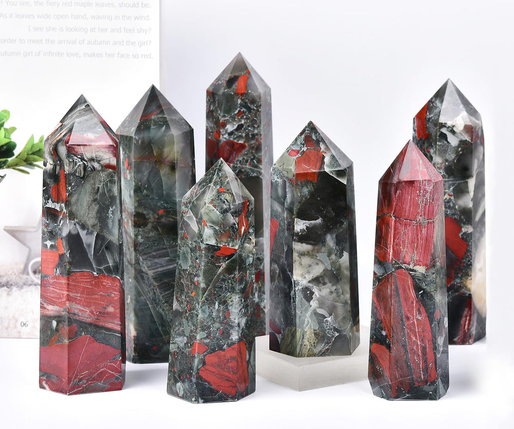 MOGEMT Africa Bloodstone for chakra balancing and clearer thoughts
