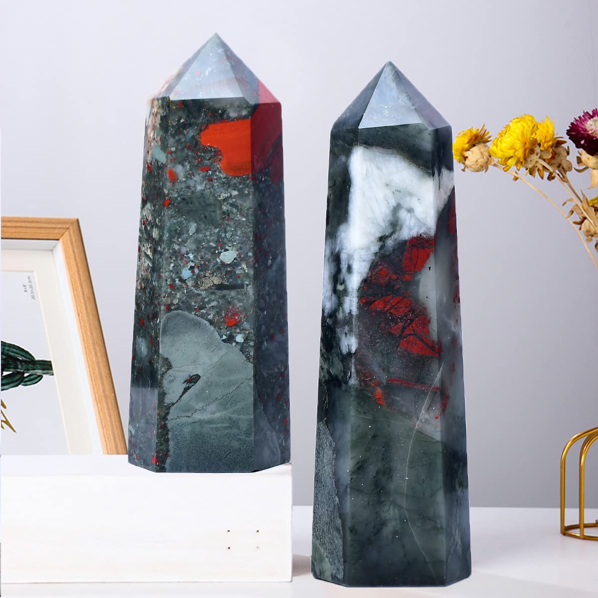 MOGEMT Africa Bloodstone home decor piece with protective energy vibe