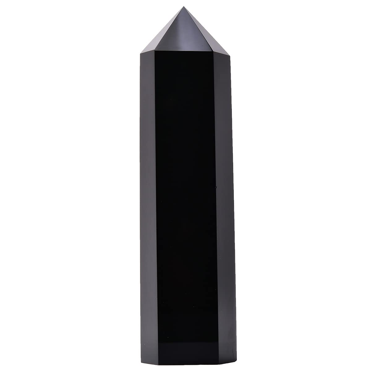 MOGEMT obsidian tower shown for meditation and energy rebalancing.