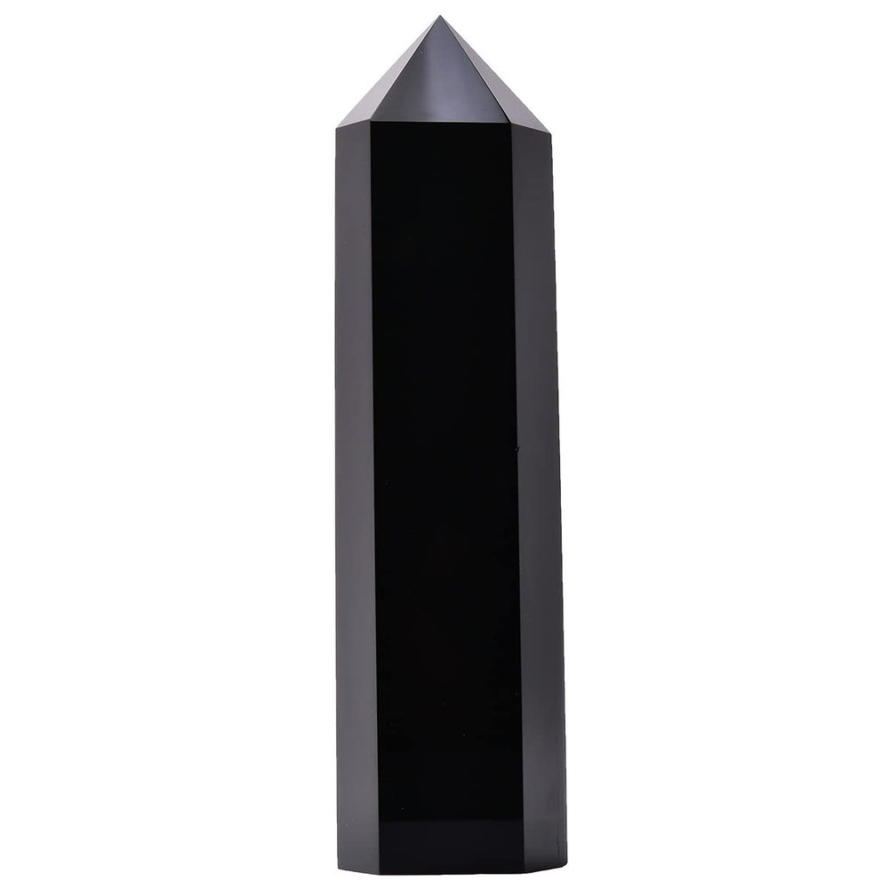 MOGEMT obsidian tower shown for meditation and energy rebalancing.