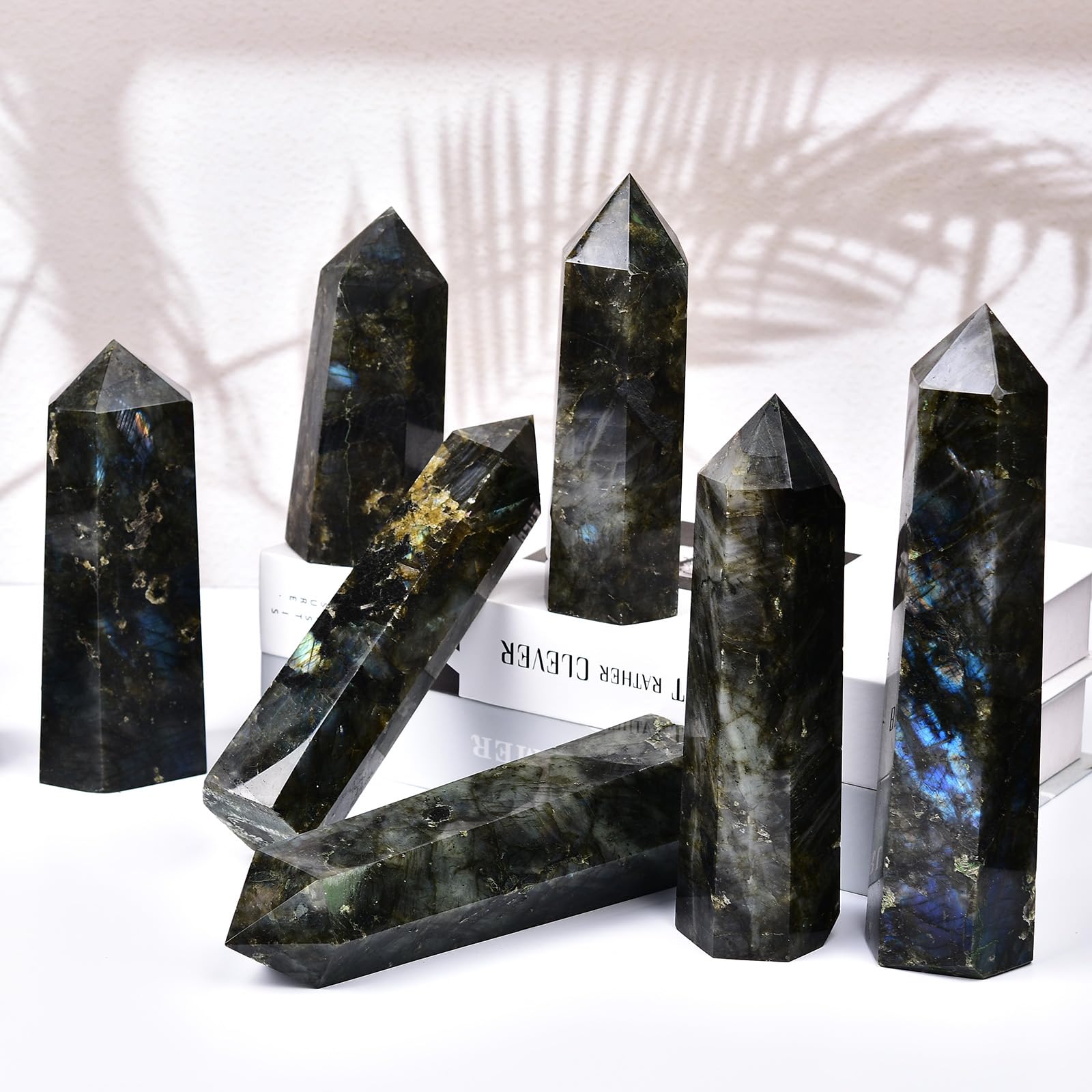 MOGEMT crystal tower decor and gift with natural variations