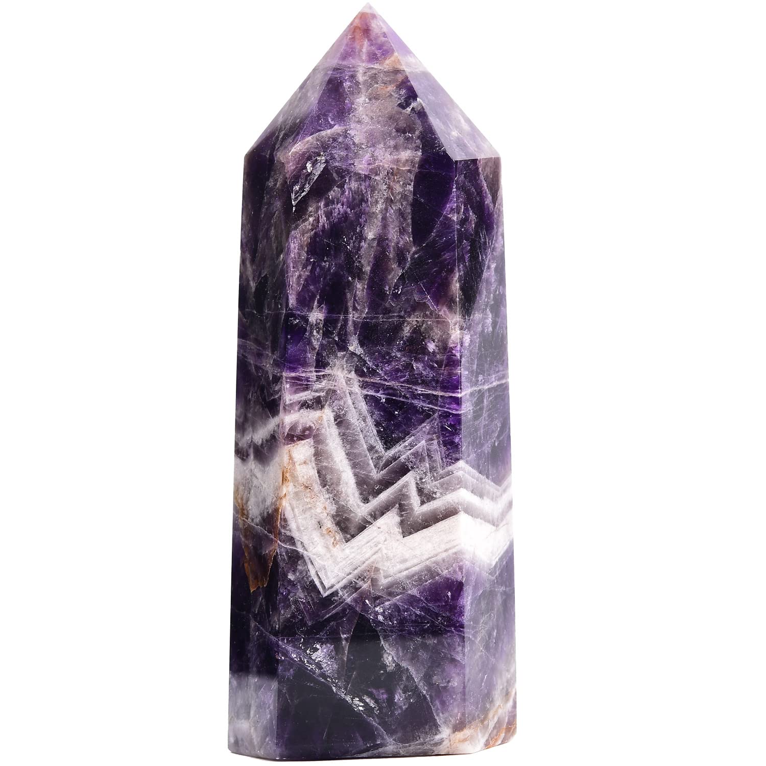 MOGEMT dream amethyst crystal tower six-faceted energizing purification focus