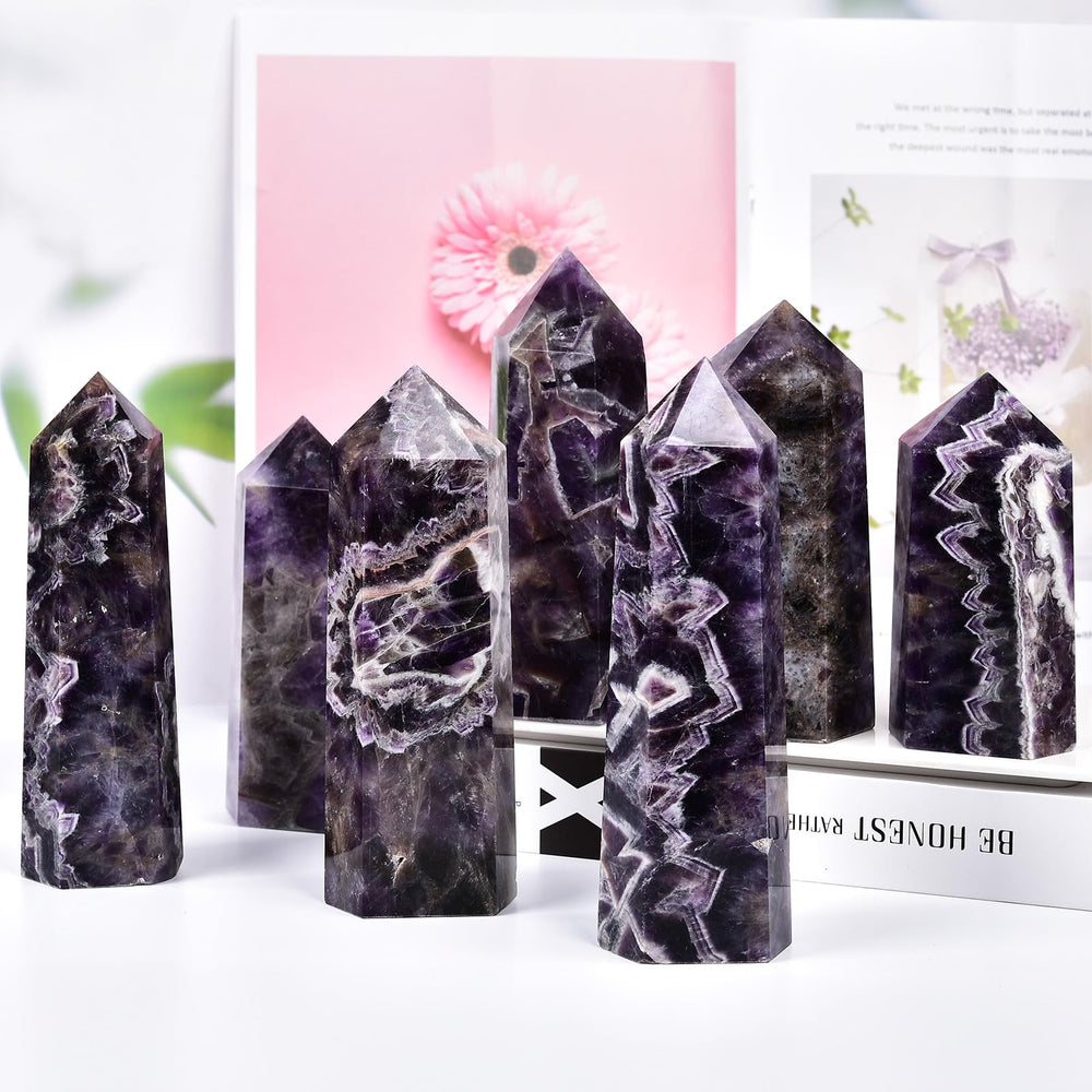 MOGEMT dream amethyst energy wand for Reiki sessions