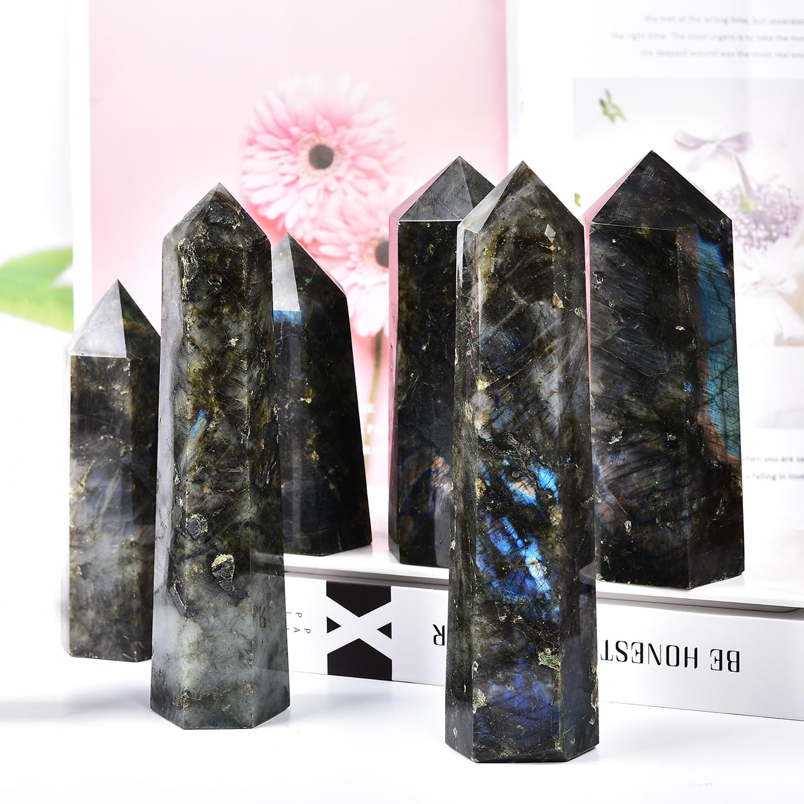 MOGEMT Labradorite Tower gift-ready, packaged and ready for crystal lovers