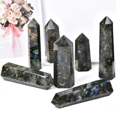 MOGEMT Labradorite tower used for meditation and altar work