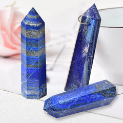 MOGEMT lapis lazuli meditation tool supports chakra work.