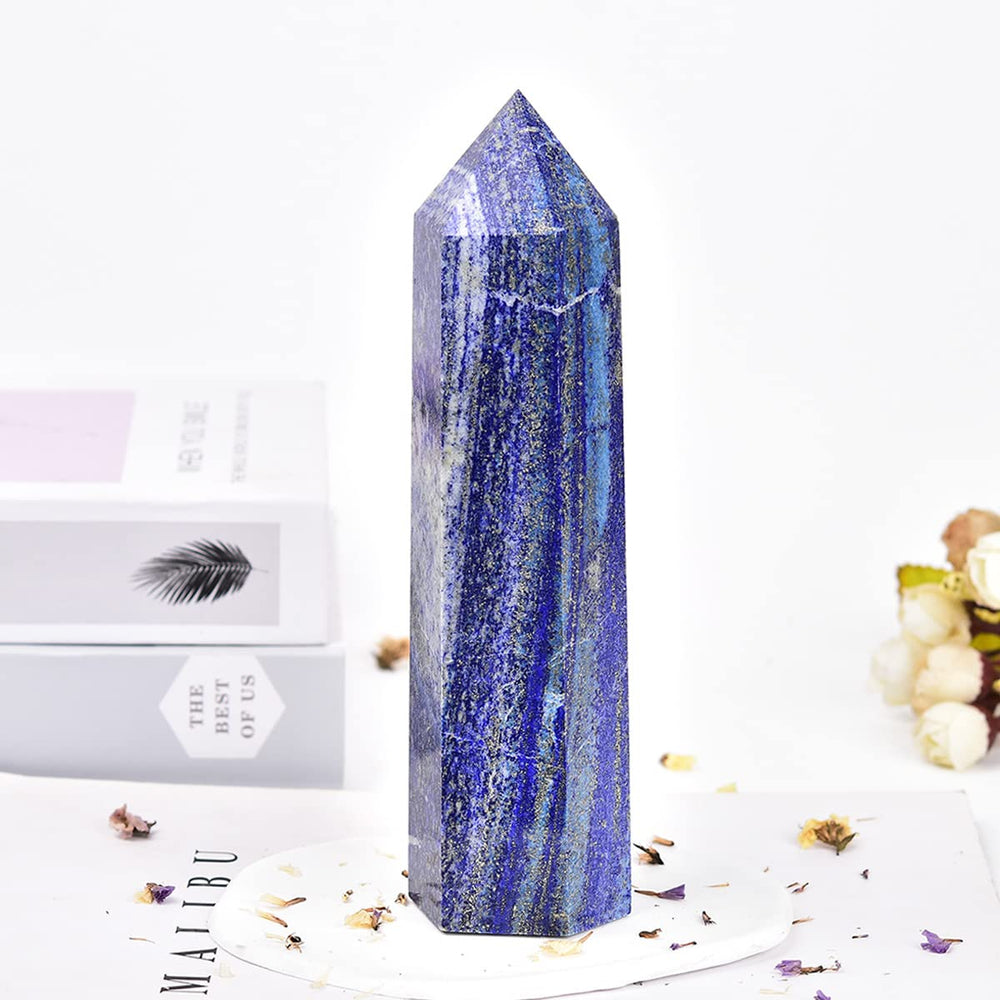 MOGEMT lapis lazuli wand augments reiki and spiritual practice.