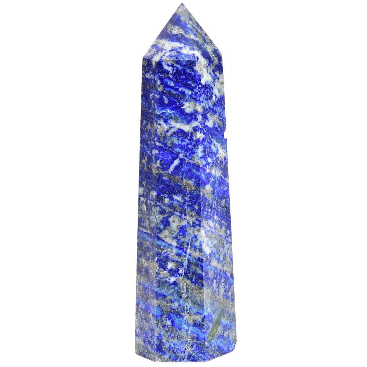 MOGEMT lapis lazuli wand, large crystal, supports Reiki and chakra practice.