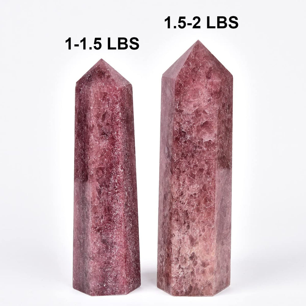 MOGEMT meditation space with strawberry quartz tower activating calm and clarity.