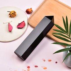 MOGEMT obsidian tower ideal for altar grids and energy focus.