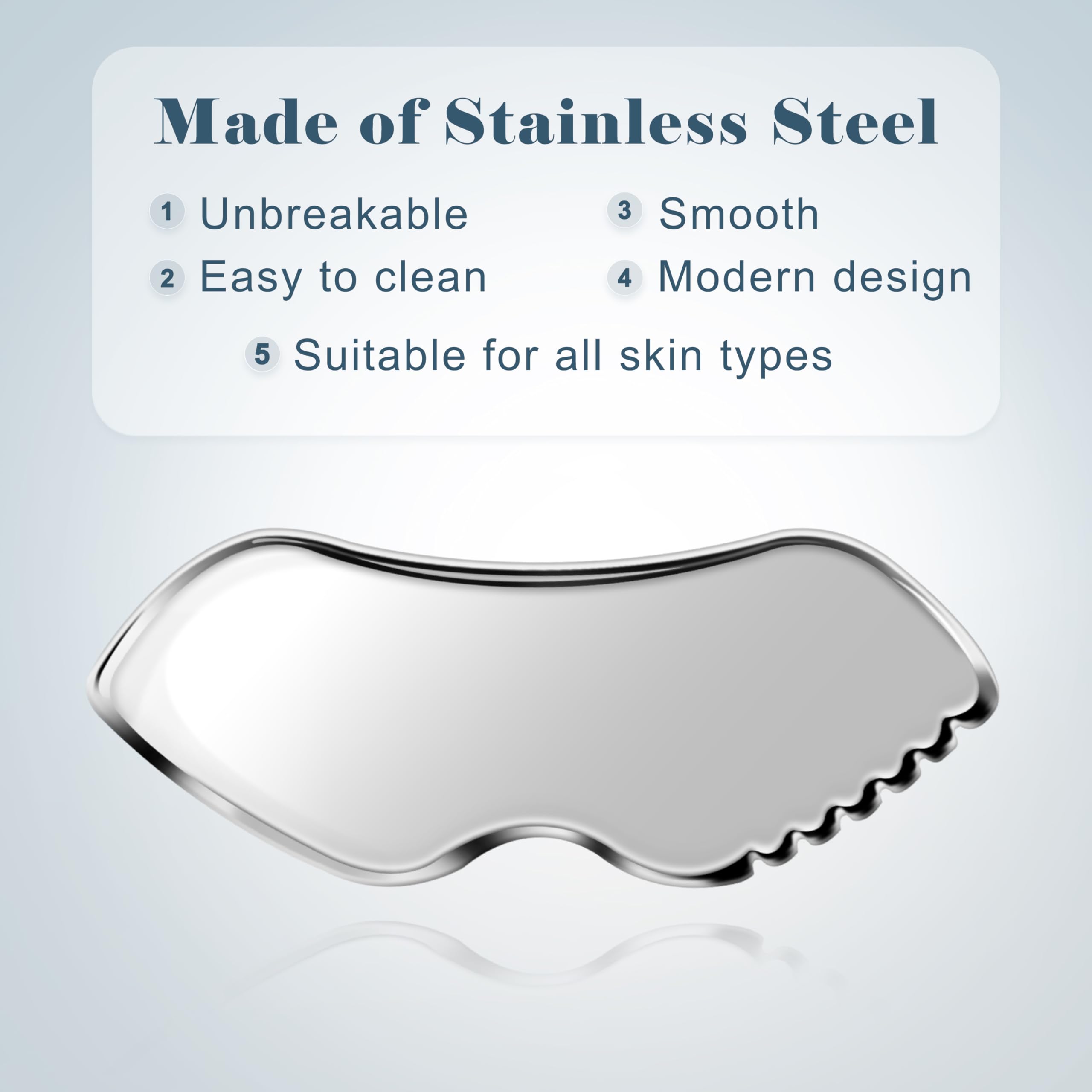 MoHern gua sha for jawline shaping with regular use for definition.
