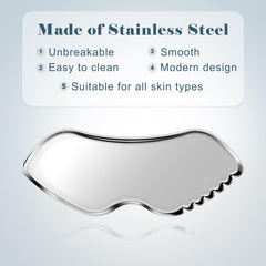 MoHern gua sha for jawline shaping with regular use for definition.