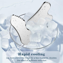 MoHern stainless steel gua sha for neck and shoulders to ease tension.