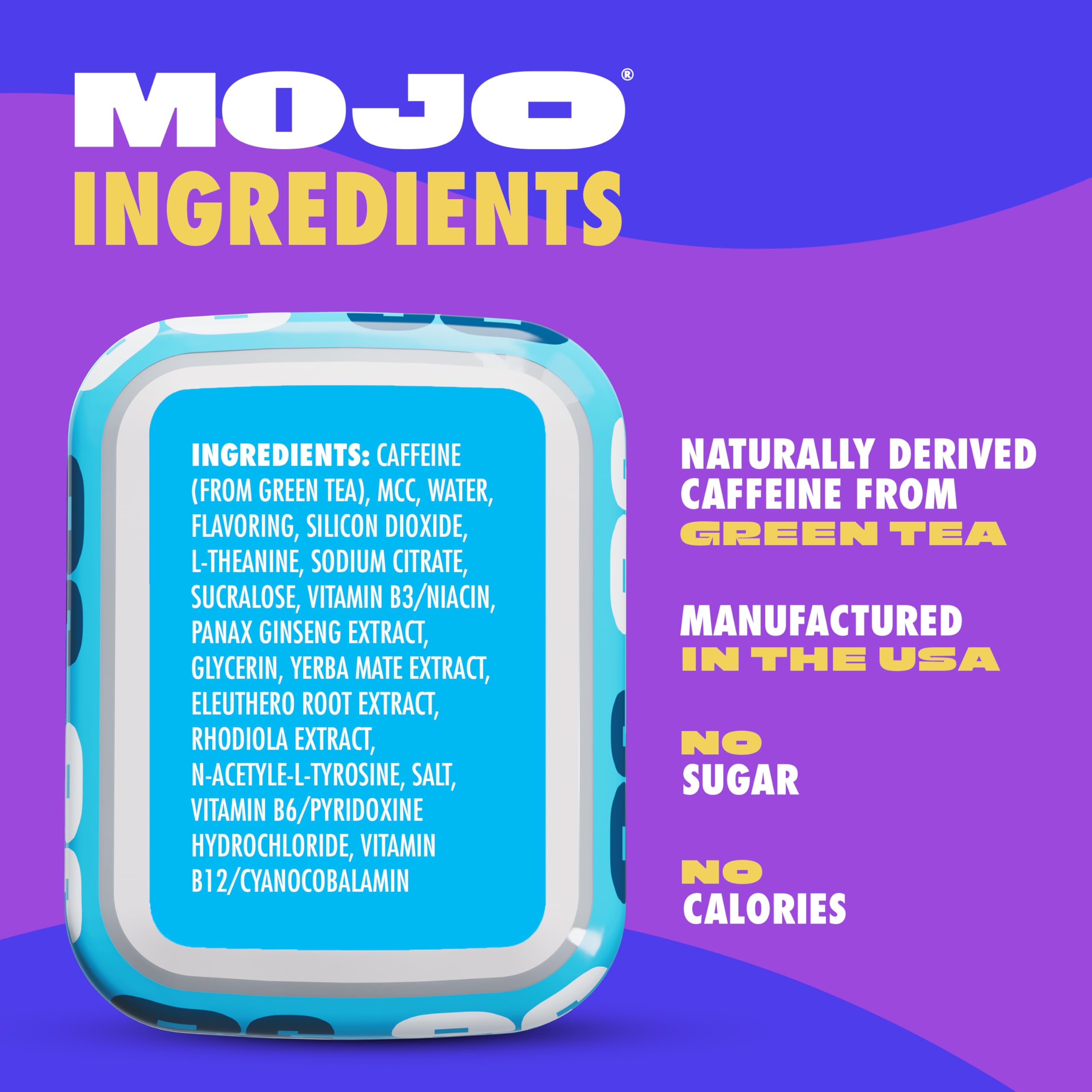 MOJO Energy Pouches five-pack slider front emphasizes value and portability