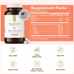 Molecular Fertility Beef Organ Complex kidney image emphasizes essential minerals for daily balance