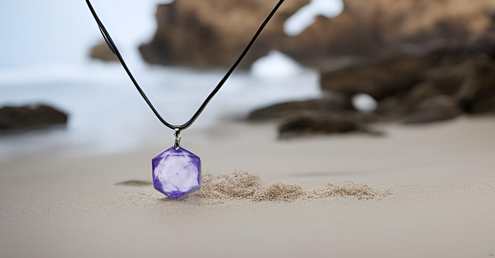 Molistone amethyst necklace daily wear for versatile styling