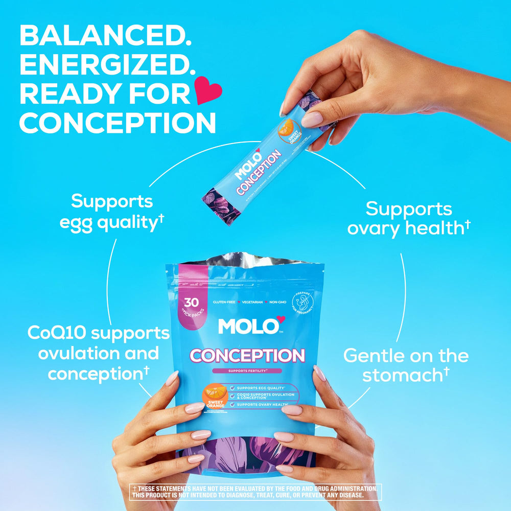 MOLO Conception drink in a glass with orange flavor for quick use.