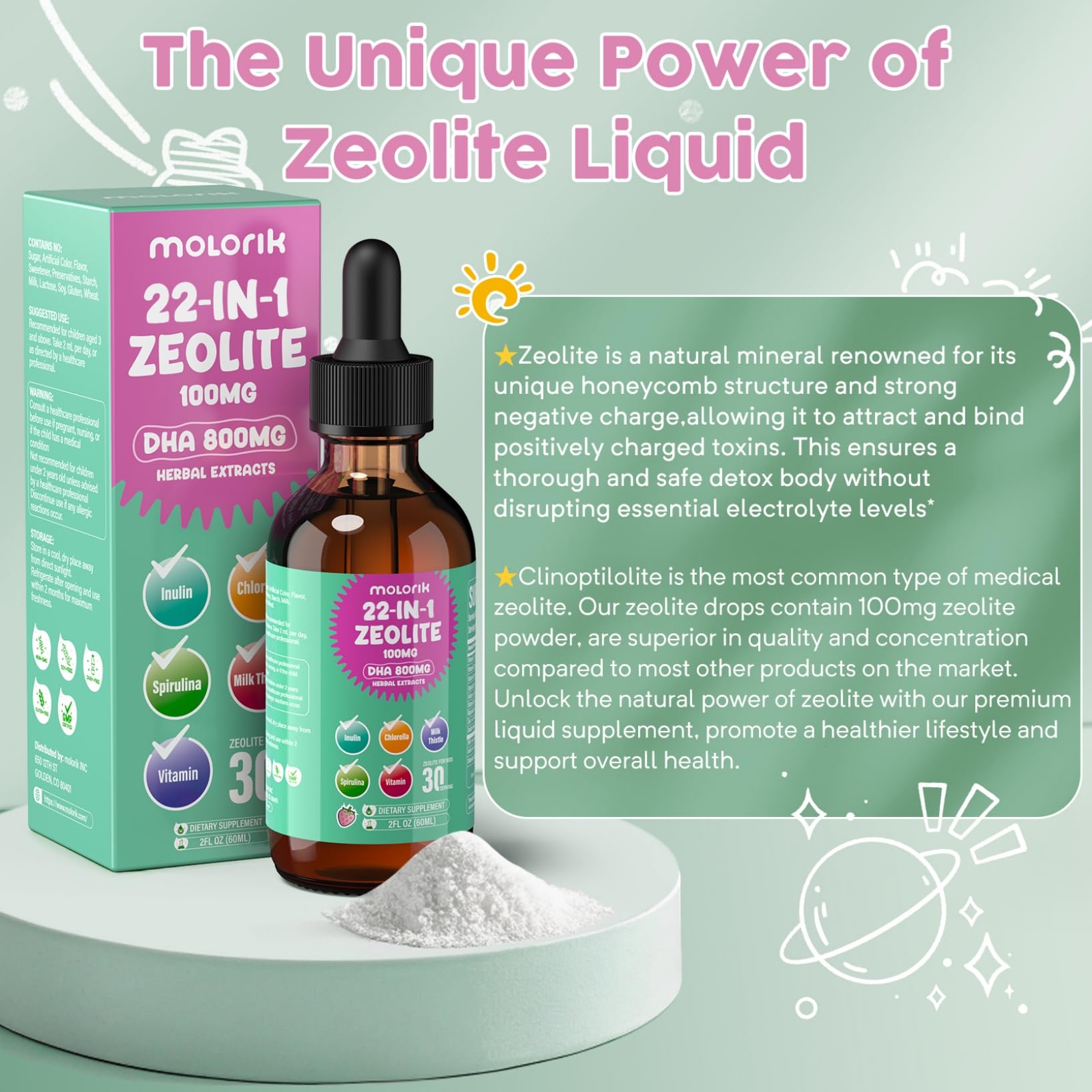 Molorik Pure DHA algae oil provides brain support potential