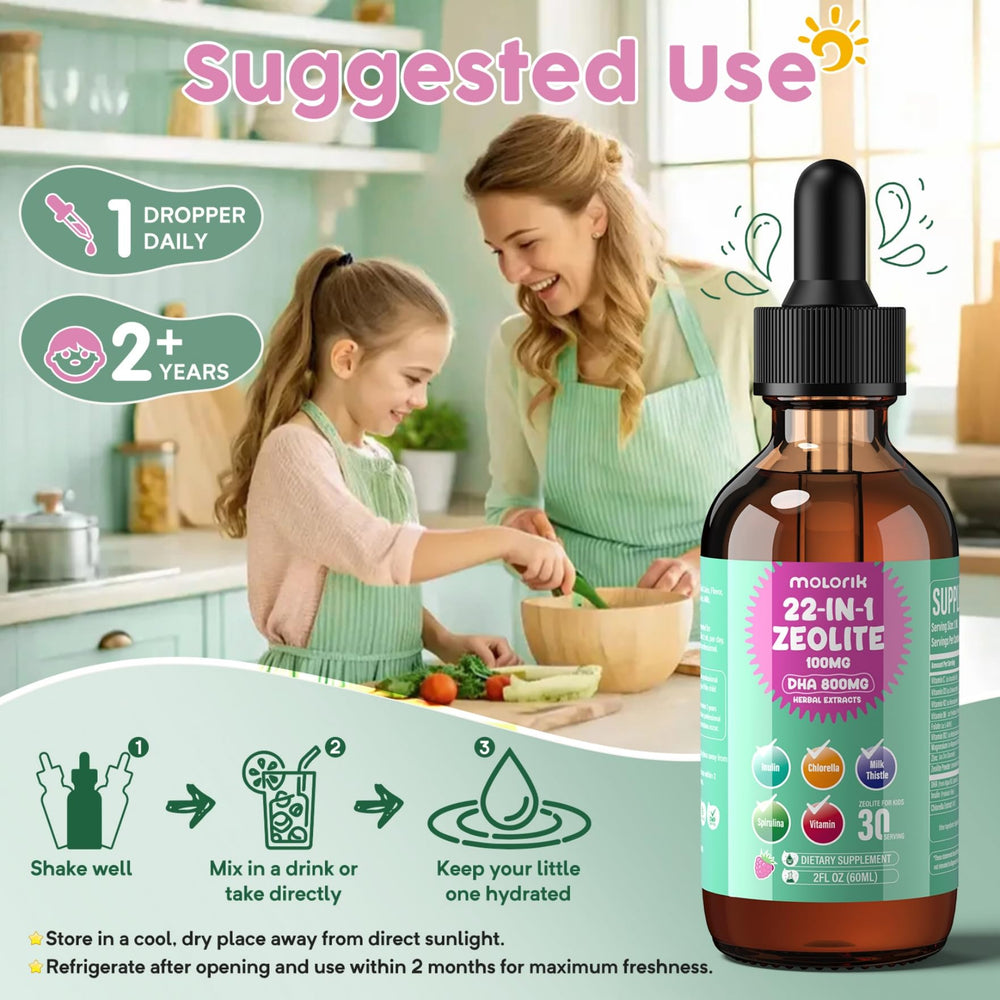 Molorik Pure vegan detox formula suitable for kids and adults
