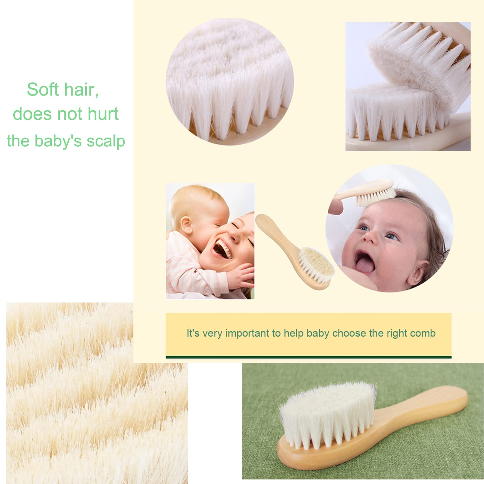 Molylove silicone cradle-cap brush safe for bath time routine.