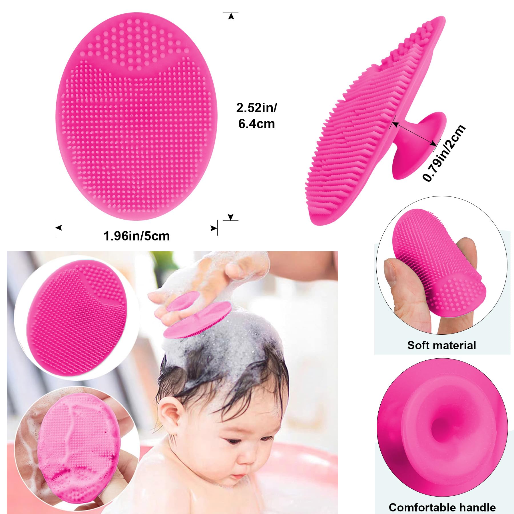 Molylove detangling wood comb eases hair brushing for little ones.