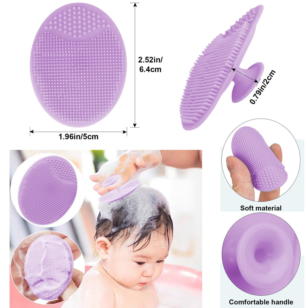 Molylove cradle cap brush safe for soft spots during wash