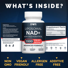MOM NUTRIX Resveratrol ingredient label for elevated antioxidant support