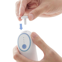 Momcozy color-indicator pads show roughness levels for a smoother finish