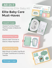 Momcozy Elite Baby Kit heated tummy wrap for soothing warmth.